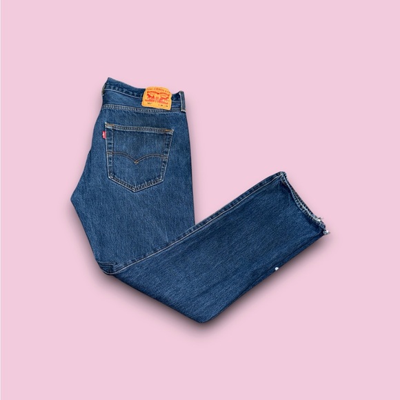 Levi’s 501 Original Jeans Straight Cotton Button Fly 36 X 34 - Picture 1 of 4